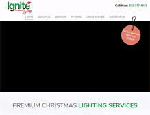 Tablet Screenshot of ignitechristmaslighting.com